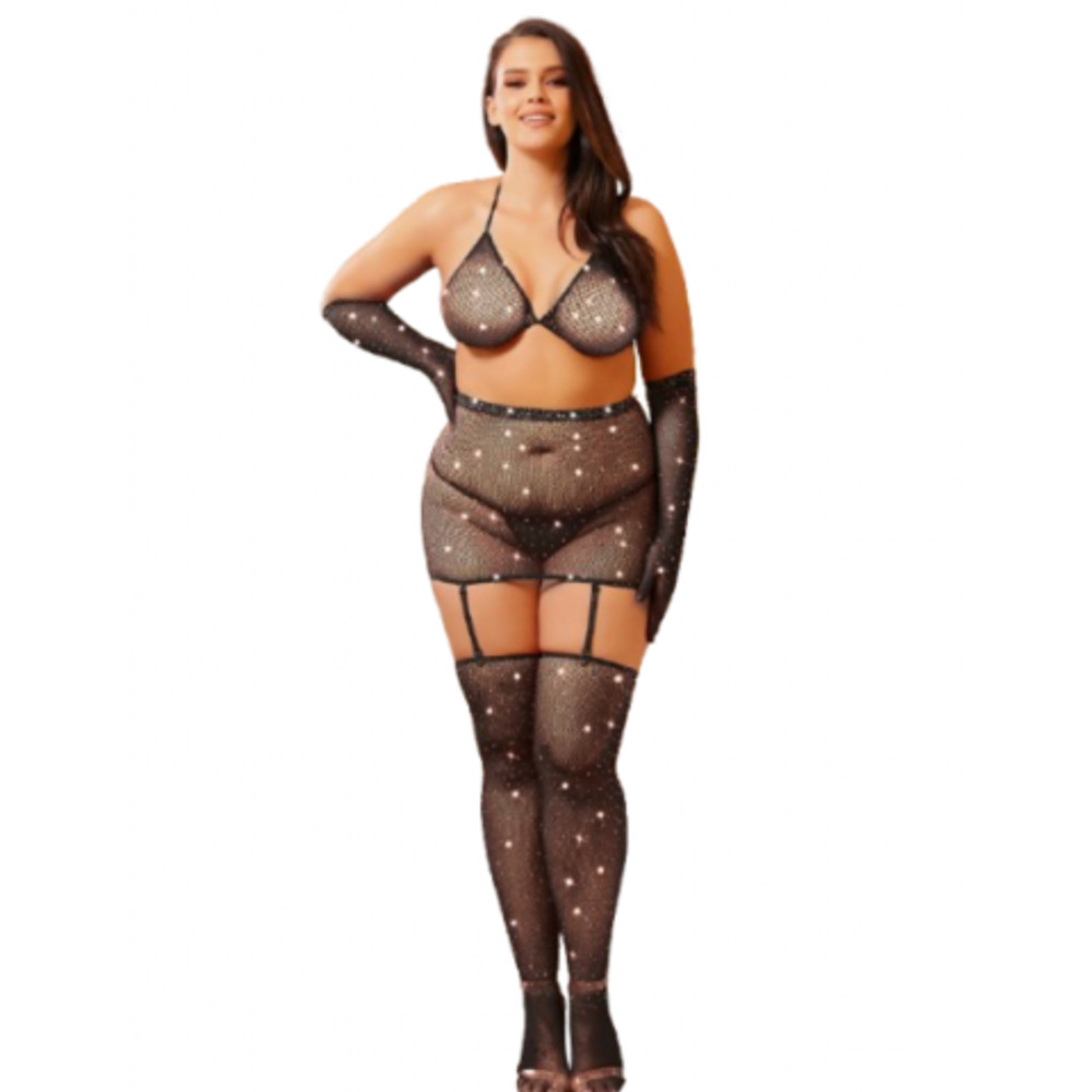 Бодисетка со стразами Diamond (2XL-4XL)