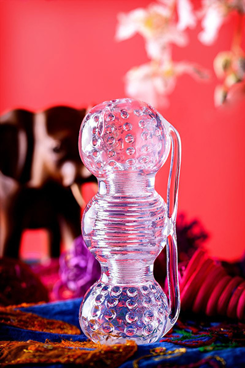 Прозрачный мастурбатор 15,5см ToyFa Lingam Rashmi 880102