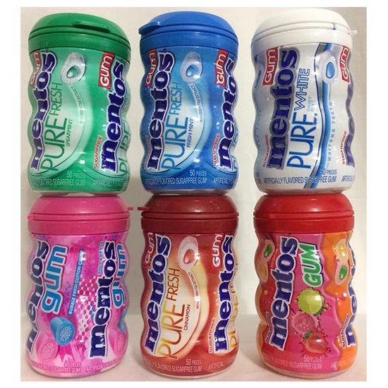Жевательное драже Mentos Pure White с ментолом, 60 г (Вьетнам)