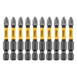 Бита IMPACT, PZ2x50 мм, лазерная обработка шлица, сталь S2, 10 шт., Е 6,3 Denzel — фото 1