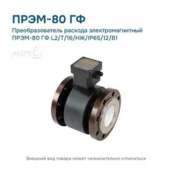Преобразователь расхода электромагнитный ПРЭМ-80 ГФ L2/T/16/НЖ/IP65/12/B1