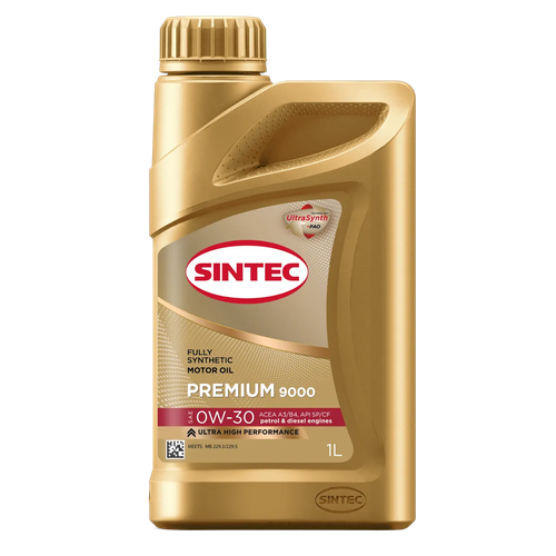 Моторное масло Sintec Premium 9000 0W-30, синтетическое, 1 л