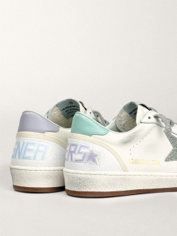 Ball Star in nappa with silver glitter star and heel tab