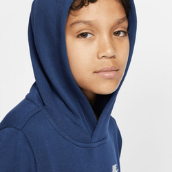 Кофта для мальчика теннисная Nike Sportswear Club PO Hoodie - midnight navy/white