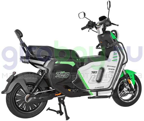 Электроскутер WENBOX U7 2000W (60V/52Ah) - Зеленый, АКБ LiFePO4 фото №7