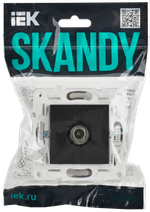 SKANDY Розетка TV оконечная SK-A12G графит IEK