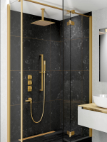 Душевая система встроенная с термостатом Timo Selene SX-2239/17SM золото матовое