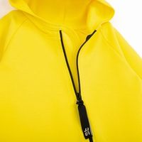 Комбинезон с капюшоном и закрытой ножкой "Bb team yellow" облегченный 0+