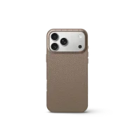 Чехол для iPhone 17 - Зернистая кожа - бежевый