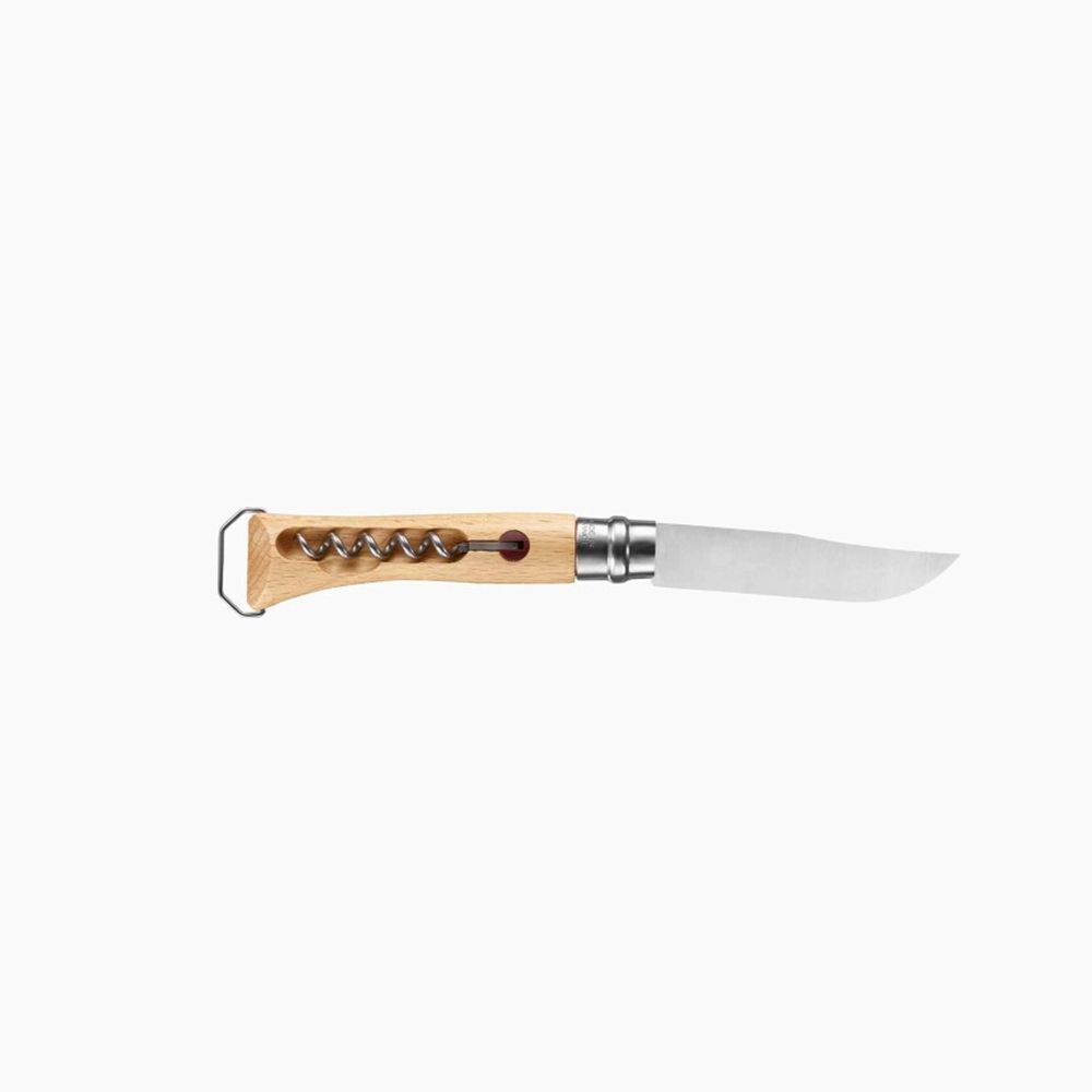 Нож туристический Opinel №10, углеродистая сталь, рукоять из дерева бука, 113100