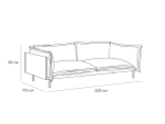 Диван Barcelona 2-местный