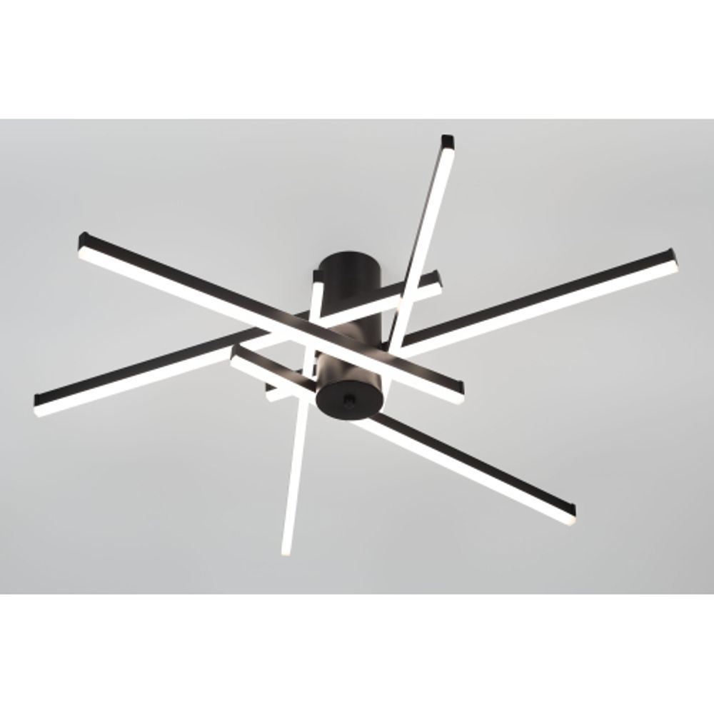 Светильник потолочный светодиодный Rivoli Violet 6180-201 LED 90Вт 3000-6000К чёрный с пультом | Rivoli