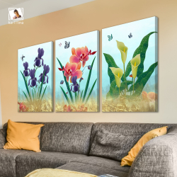 Картина karTTina "НЕЖНЫЕ ЦВЕТЫ", 150 см х 70 см