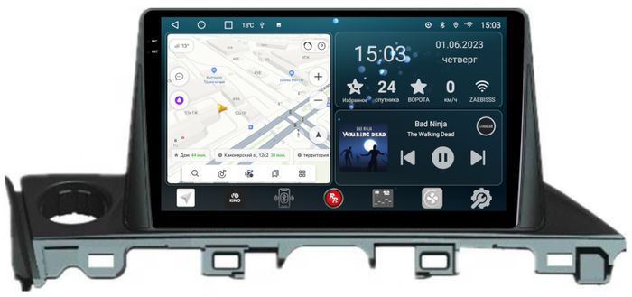 Магнитола для Mazda 6 2015-2018 - RedPower 022 Android 10, Быстрая, QLED+2K, CarPlay, SIM-слот