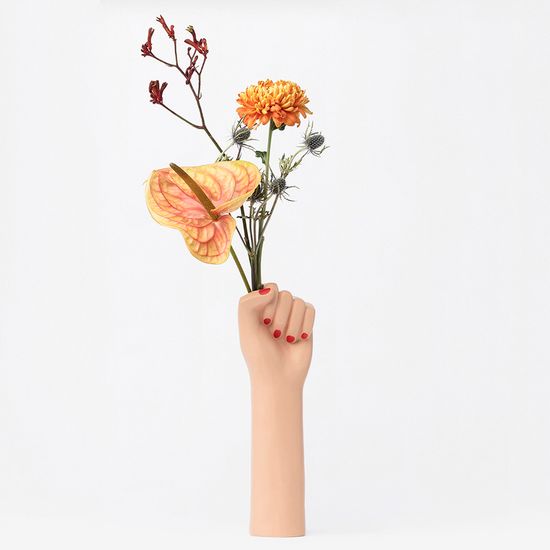 Ваза для цветов girl power, brown, 32 см