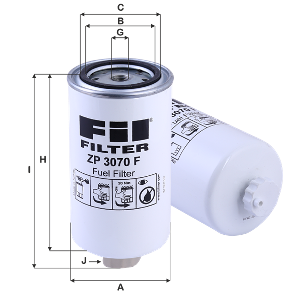 Фильтр топливный ZP 3070 F
