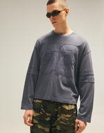 Мужской лонгслив с принтом, арт. 3025/443 - BERSHKA