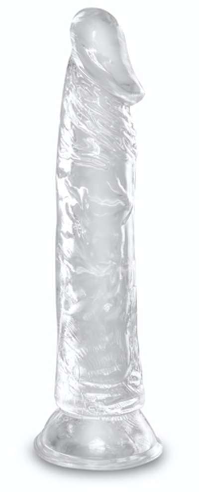 Прозрачный фаллоимитатор 8 Inch Dildo - 21,8 см. (Цвет: прозрачный)