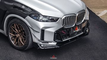 Карбоновые канарды переднего бампера AE Design BMW X5M F95 LCI 2023-2025