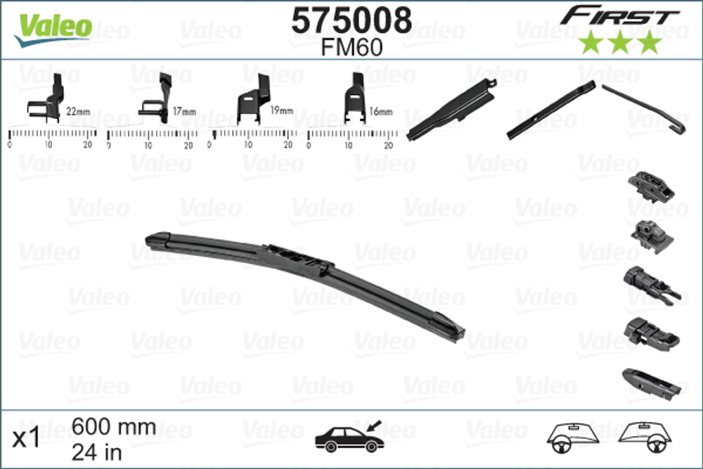 VALEO - 575008-VAL - Wiper Blade