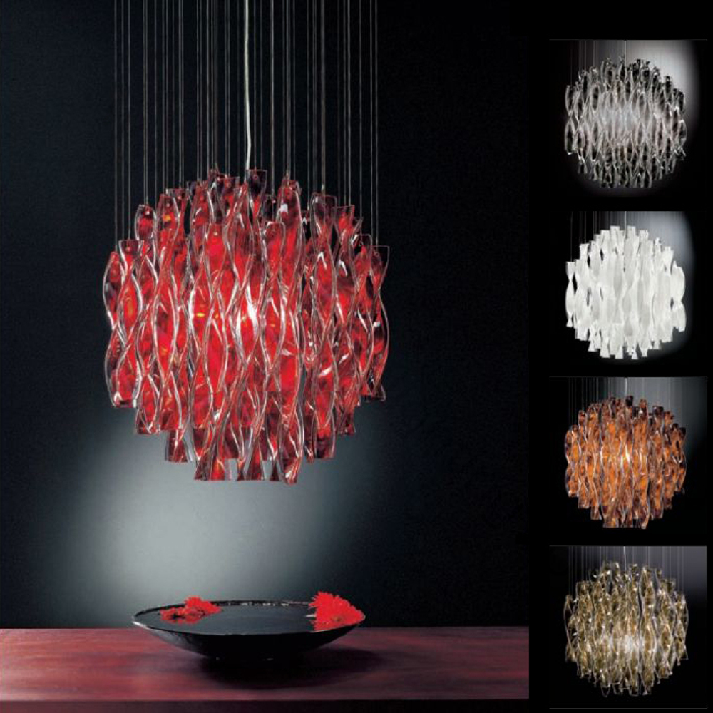 Pendant design lamp  AURA by AXO LIGHT/2 D 60 cm (Clear)