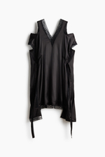 Атласное платье с кружевом - H&M