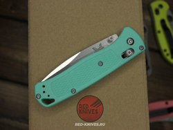 Нож Benchmade 535 Bugout CIVIL MINT (редкий цвет) А+++ - минт рукоять, клинок сатин, фурнитура сатин