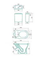 Бачок унитаза Gesso Атлас Home De Luxe (175 мм)