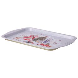 ПОДНОС СЕРВИРОВОЧНЫЙ AGNESS "ДЕД МОРОЗ И СНЕГУРОЧКА" ПРЯМОУГОЛЬНЫЙ 40*25*2 СМ