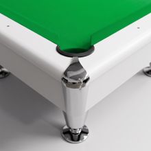 Бильярдный стол для пула Dynamic Billard "Triumph Plus" 7 футов (матово-белый) в комплекте, аксессуары и сукно