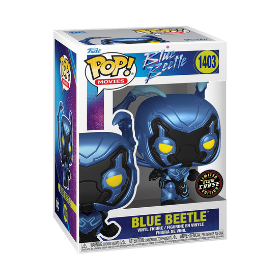 Фигурка Funko POP! Movies Blue Beetle Blue Beetle (GW) Chase (1403) — коробка Chase