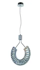 Светильник подвесной светодиодный NewRgy 6019R/20W CHROME+CLEAR, 20 Вт, хромированный и прозрачный