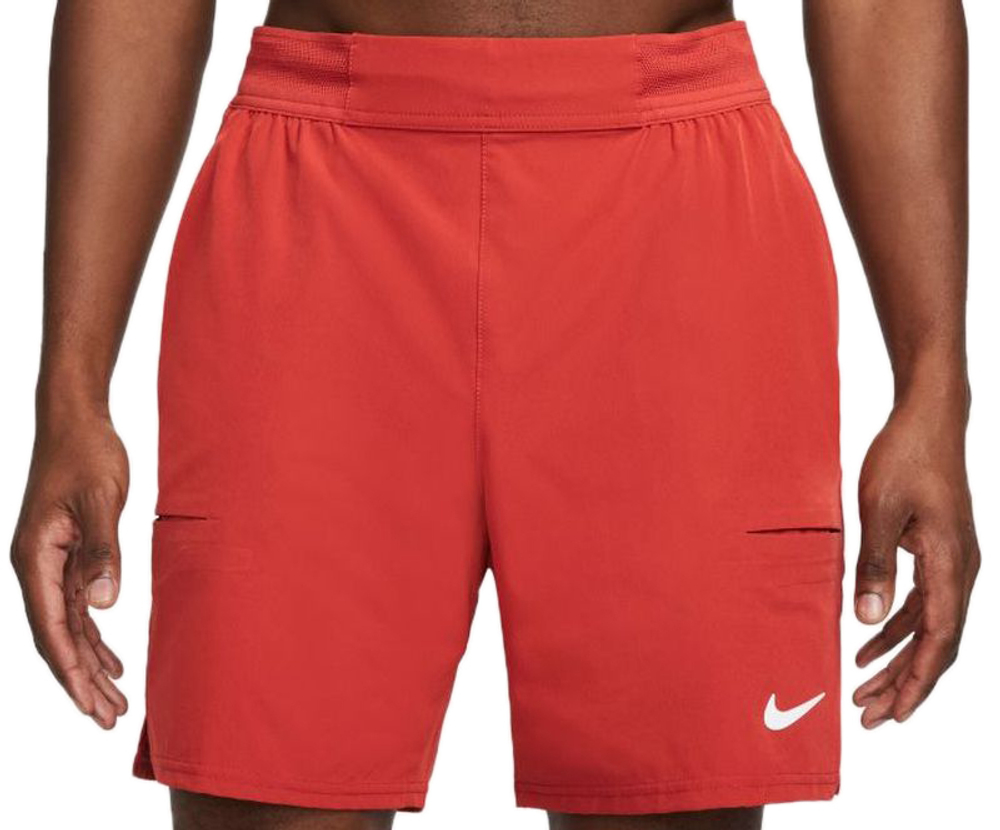 Мужские шорты теннисные Nike Court Dri-Fit Advantage Short 7in M - cinnabar/white