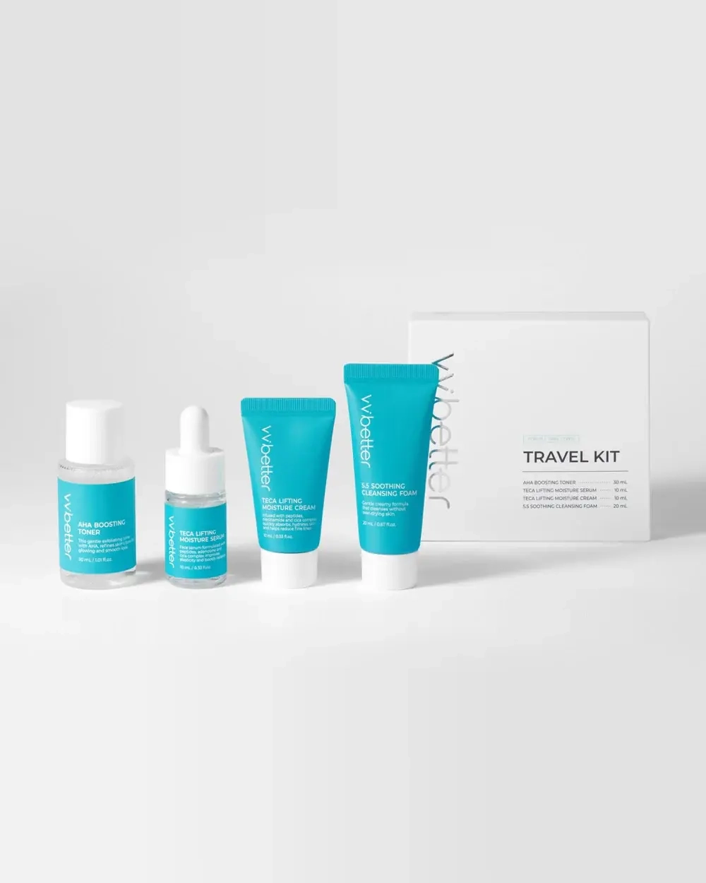 [VVBETTER] Набор миниатюр по уходу за лицом 4 STEP BLUE LINE TRAVEL KIT