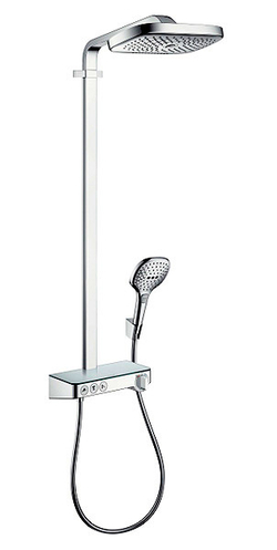 Душевая система Hansgrohe Raindance Select Push 300 3jet Showerpipe хром 27127000
