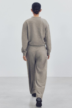 ZARA МЯГКИЕ БРЮКИ, СЕРЫЙ МЕЛАНЖ