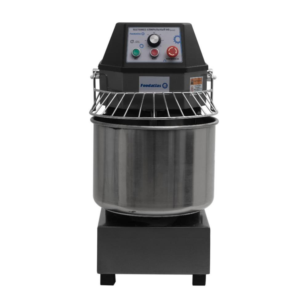 Тестомес спиральный HS-40 Foodatlas Eco 220В (графитовый)