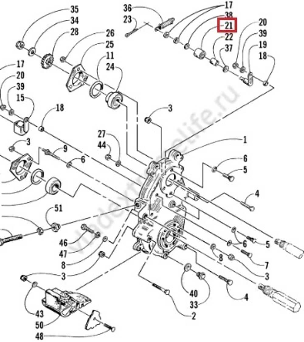 Ролик Arctic Cat 0702-129