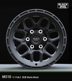 Диск колёсный литой BLACK MUD M510C R17 8,5 ET0 Black matte