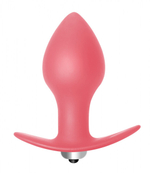 Анальная силиконовая пробка с вибрацией Bulb Anal Plug (7 режимов) (Цвет: розовый)