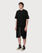 RICK OWENS DRKSHDW ШОРТЫ ЧЕРНЫЕ HOLLYWOOD DRAWSTRING PODS RNP