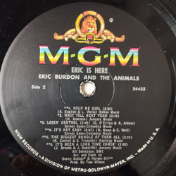 Винтажная виниловая пластинка LP Eric Burdon and The Animals Eric Is Here (USA 1967)