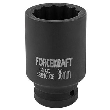 Головка ударная глубокая 3/4'', 36мм (12гр.) FORCEKRAFT FK-46810036