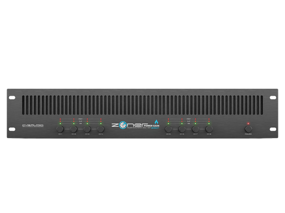 CVGAUDIO ZONER Power Gain 8050T 8-ми канальный трансляционный усилитель мощности, мощность 8x60W/100V