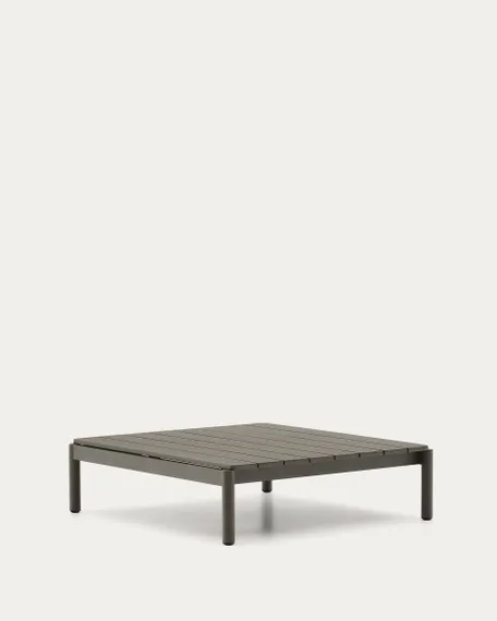 Журнальный столик Sorells из зеленого алюминия 89 x 91 см