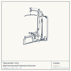 Тренажёр тяга вертикальная/горизонтальная профессиональный — от 178 000 ₽