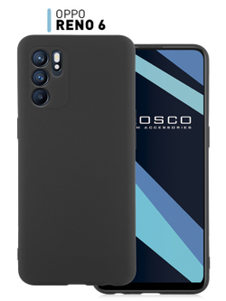Чехол ROSCO для OPPO Reno6 оптом (арт. OPPO-R6-COLOURFUL-BLACK)