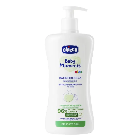 Детское средство для купания Chicco с экстрактом миндаля и персика 500 мл