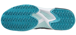 Мужские кроссовки теннисные Mizuno Wave Exceed Tour 5 CC - collegiate blue/soleil/tanager turquoise
