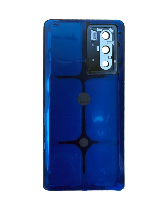 Задняя крышка для Iqoo Neo 5S черная (Black) со стеклом камеры
